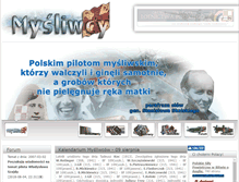 Tablet Screenshot of mysliwcy.pl